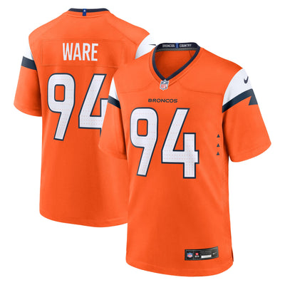 Denver Broncos DeMarcus Ware Nike Orange Team Retired Game Jersey