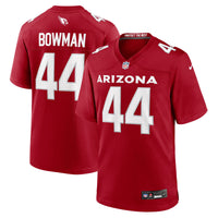 Arizona Cardinals Shawn Bowman Nike Cardinal Team Game Jersey