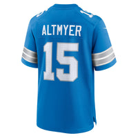 Detroit Lions Luke Altmyer Blue jersey – view 5