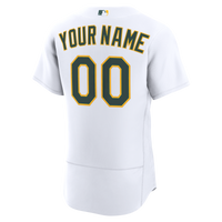Athletics Nike White Home Authentic Custom Jersey
