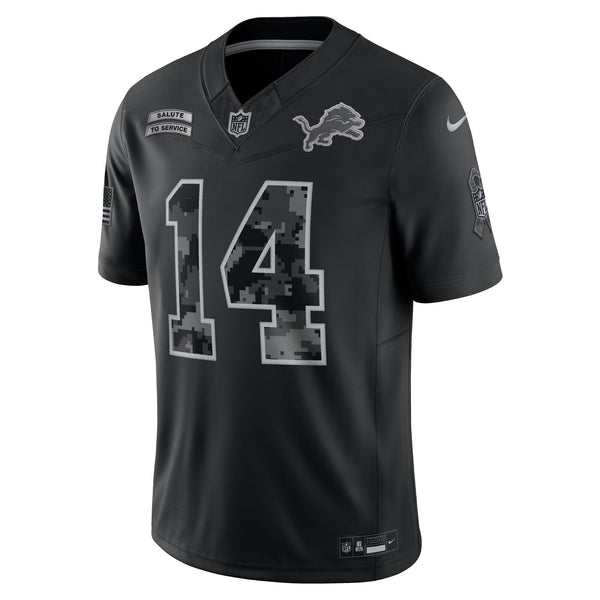 Detroit Lions Amon-Ra St. Brown Nike Black 2026 Salute to Service Printed Limited Jersey