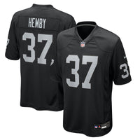 Las Vegas Raiders Roman Hemby Black jersey – view 1