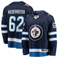 Winnipeg Jets Nino Niederreiter Navy jersey – view 2