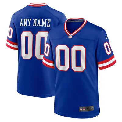 New York Giants Nike Royal Classic Custom Game Jersey