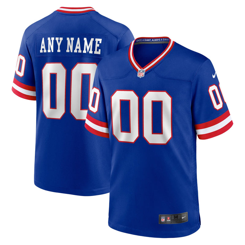 New York Giants Nike Royal Classic Custom Game Jersey