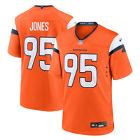 Denver Broncos Sai'vion Jones Nike Orange Team Game Jersey