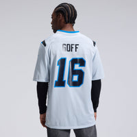 Detroit Lions Jared Goff Nike Silver 2026 Rivalries Collection Game Jersey
