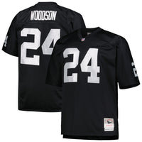 Las Vegas Raiders Charles Woodson Mitchell & Ness Black Big & Tall 1998 Retired Player Replica Jersey