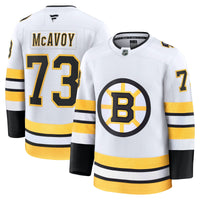 Boston Bruins Charlie McAvoy White jersey – view 1