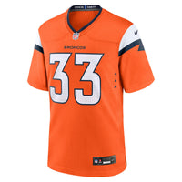 Denver Broncos Brent Austin Nike Orange Team Game Jersey