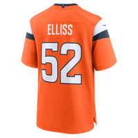 Denver Broncos Jonah Elliss Nike Orange Team Game Jersey