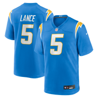 Los Angeles Chargers Trey Lance Nike Powder Blue Team Game Jersey