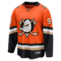 Anaheim Ducks Leo Carlsson Fanatics Orange Home Breakaway Jersey