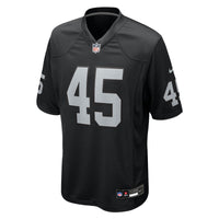 Las Vegas Raiders Devin White Black jersey – view 2