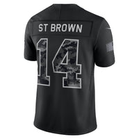 Detroit Lions Amon-Ra St. Brown Black jersey – view 3