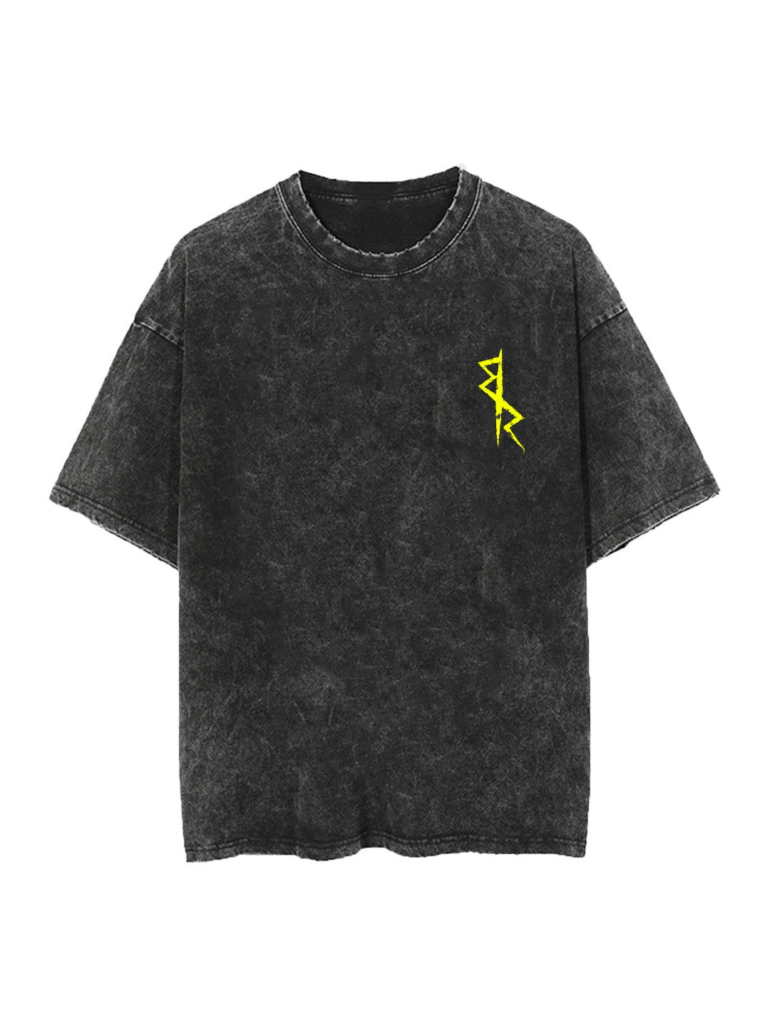 Washed black t-shirt with David Martinez Cyberpunk Edgerunners Edge Runner graphic – photo 2