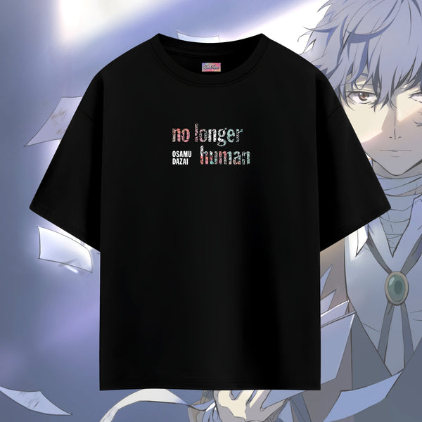 No Longer Human Pastel Text - Bungo Stray Dogs Oversized Tee