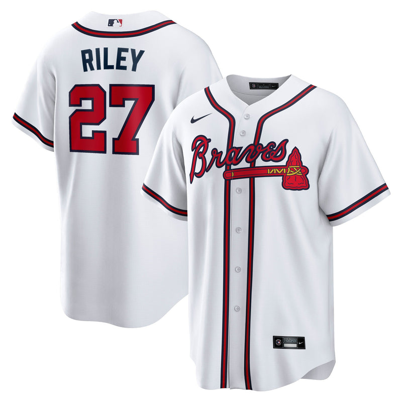 Atlanta Braves Austin Riley Nike White Home Replica Player Jersey