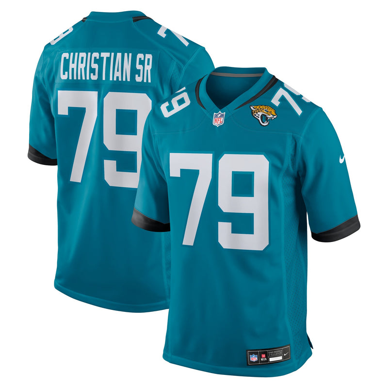 Jacksonville Jaguars Geron Christian Sr. Teal jersey – view 1