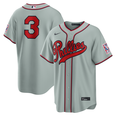 Philadelphia Phillies Bryce Harper Nike Gray 2026 Field of Dreams Stadium Jersey