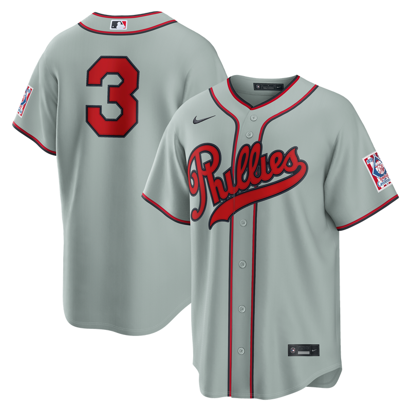 Philadelphia Phillies Bryce Harper Nike Gray 2026 Field of Dreams Stadium Jersey