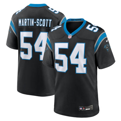 Carolina Panthers Bam Martin Scott Nike Black Team Game Jersey