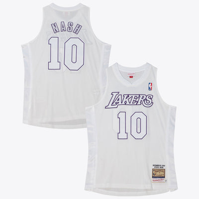Los Angeles Lakers Mitchell & Ness Steve Nash 2012 Christmas Day Authentic Jersey - White