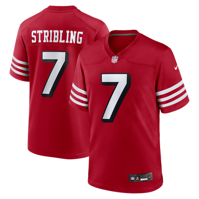 San Francisco 49ers De'Zhaun Stribling Nike Scarlet Alternate Game Jersey