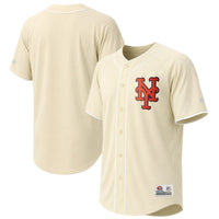 New York Mets Stitches Cream Fashion Jersey