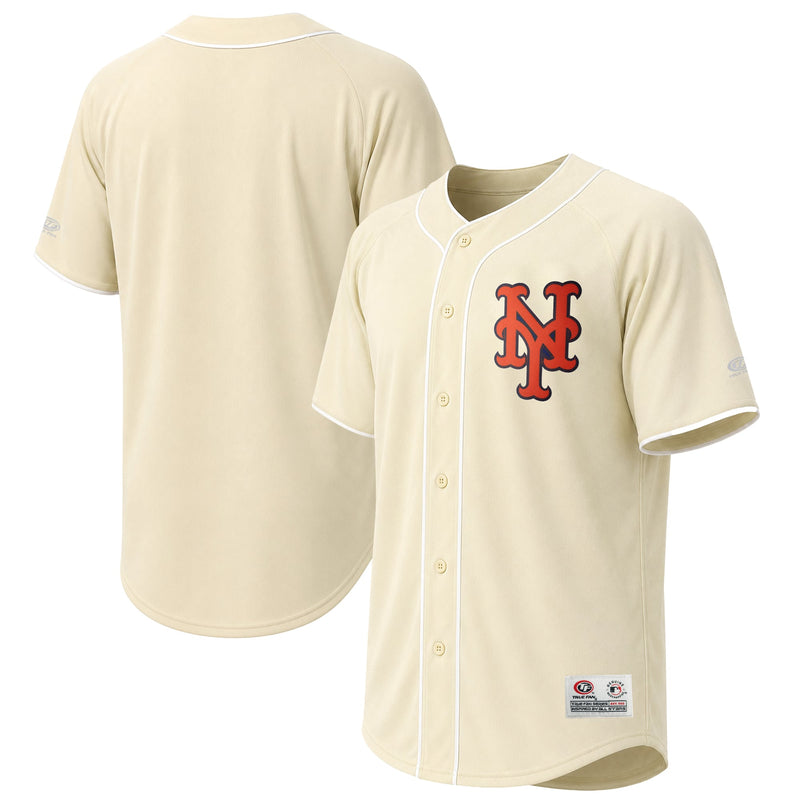 New York Mets Stitches Cream Fashion Jersey