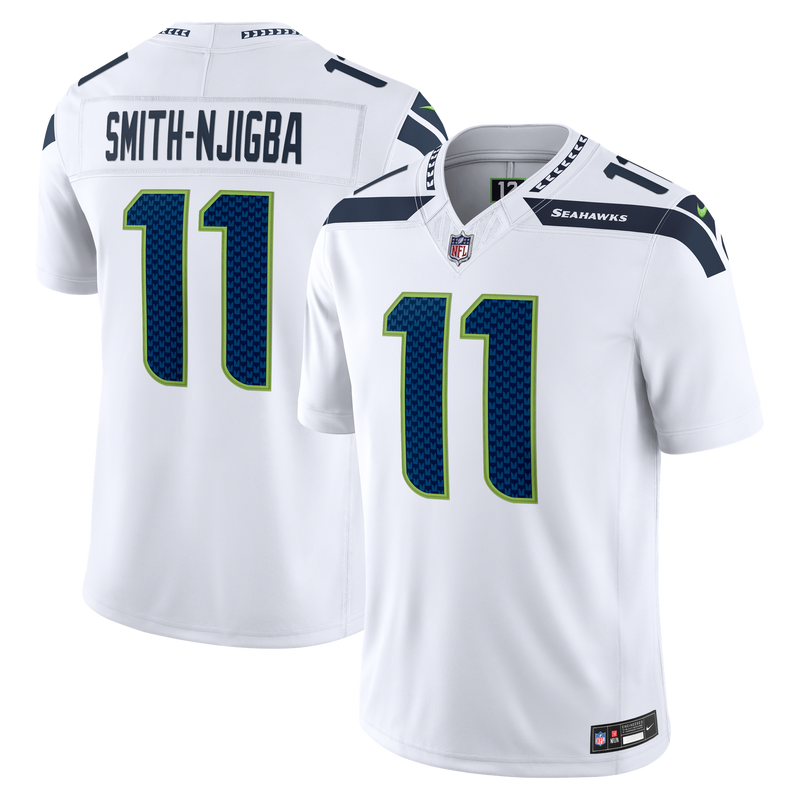 Seattle Seahawks Jaxon Smith-Njigba Nike White Vapor F.U.S.E. Printed Limited Jersey