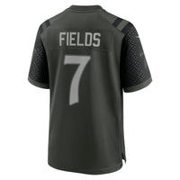 New York Jets Justin Fields Nike Gotham Green 2025 Rivalries Collection Game Jersey