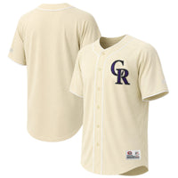 Colorado Rockies Stitches Cream Fashion Jersey