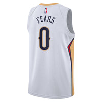 New Orleans Pelicans Nike Association Edition Swingman Jersey - White - Jeremiah Fears -
