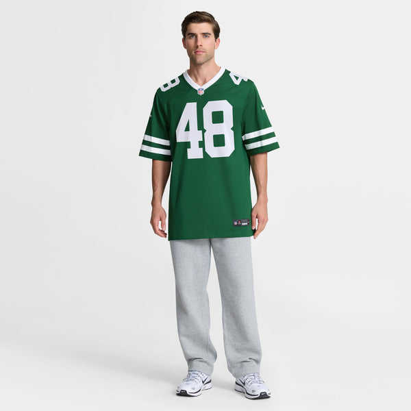 New York Jets Jaden Keller Nike Legacy Green Team Game Jersey