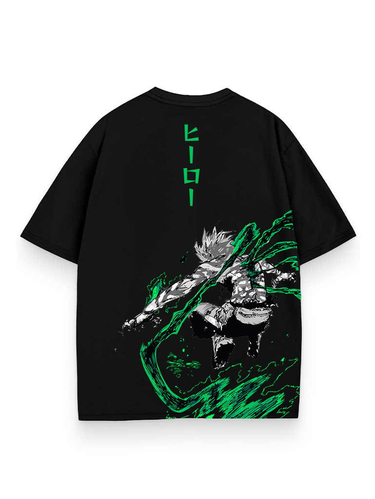 Black t-shirt with Izuku Midoriya My Hero Academia A Hero's Will graphic – photo 1