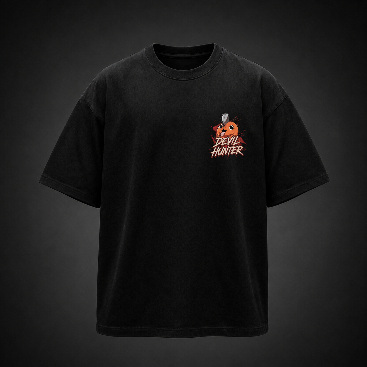 Black t-shirt with Denji Chainsaw Man Start Your Engine graphic – photo 2