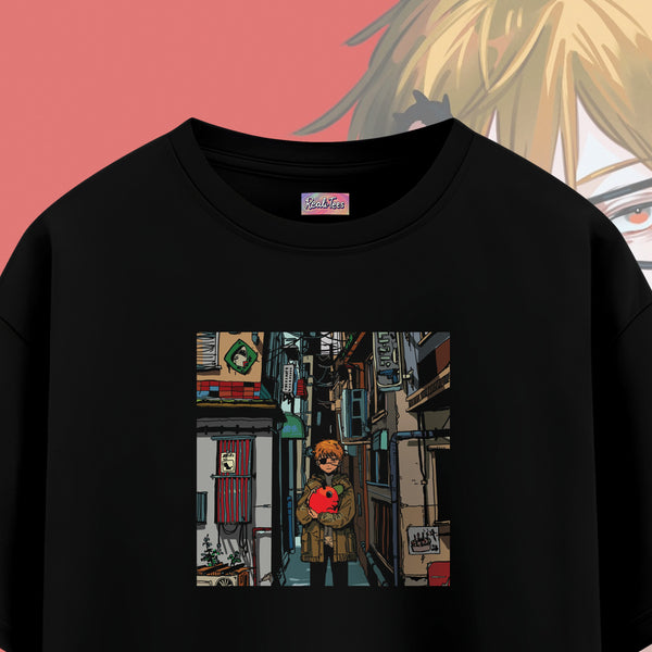 Denji & Pochita - Chainsaw Man Oversized Tee