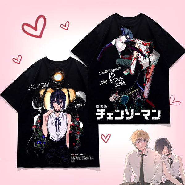 The Explosive Hearts Bundle - Chainsaw Man Oversized Tee