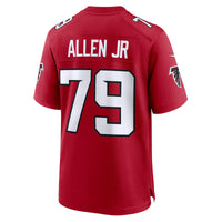 Atlanta Falcons Carlos Allen Jr. Red jersey – view 3
