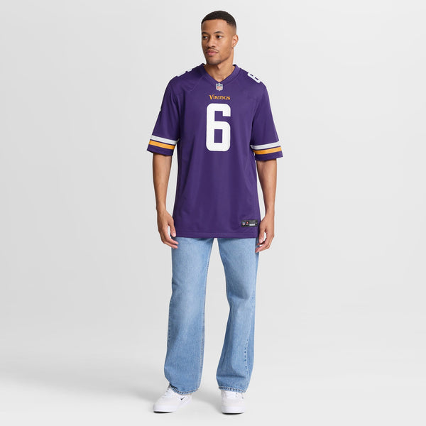 Minnesota Vikings Johnny Hekker Nike Purple Team Game Jersey