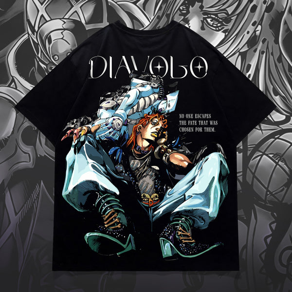 Diavolo King Crimson - JoJo's Bizarre Adventure Oversized Tee