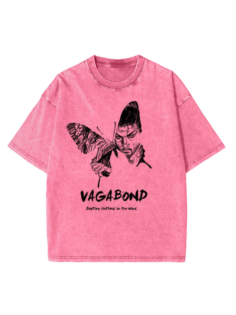 Pink t-shirt with Roronoa Zoro One Piece Vagabond graphic – photo 2