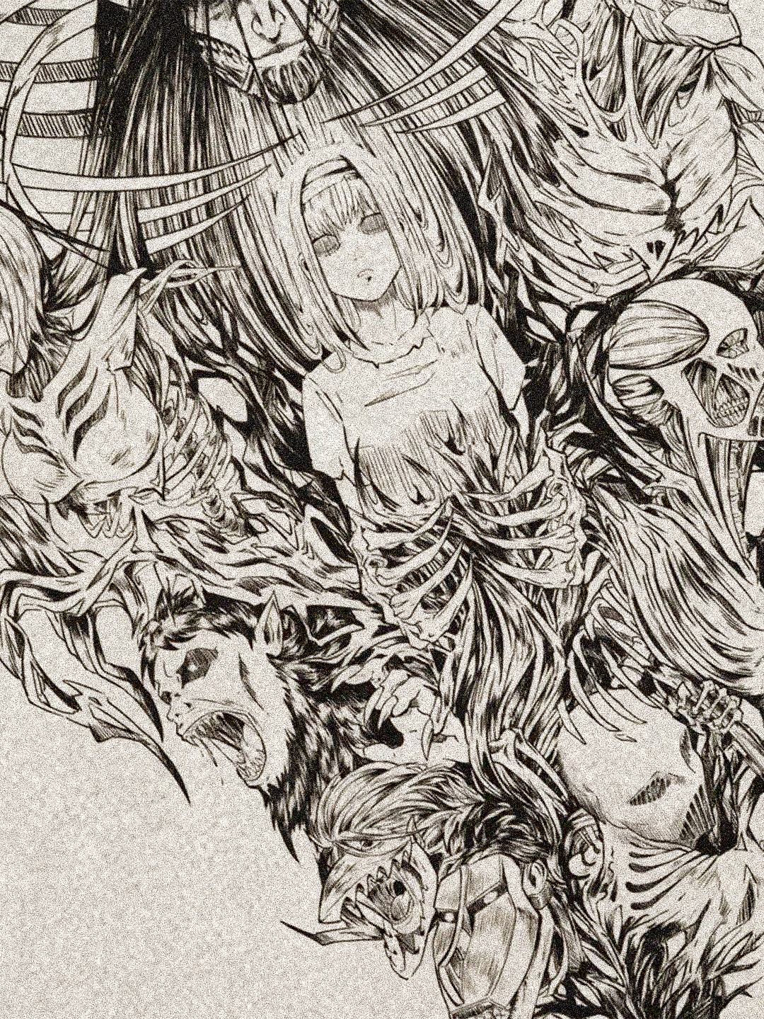 Beige t-shirt with Ymir Fritz Attack On Titan Freedom graphic – photo 3