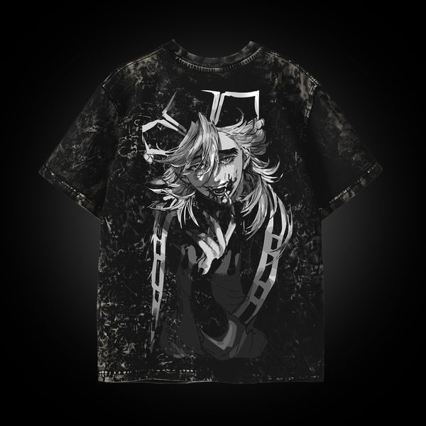 Doma Absorb You Vintage - Demon Slayer Oversized Tee