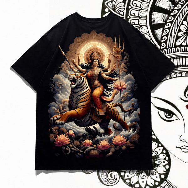 Durga Warrior Goddess Oversized Tee