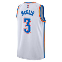 Oklahoma City Thunder Nike Association Edition Swingman Jersey - White - Jared McCain -