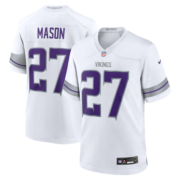 Minnesota Vikings Jordan Mason Nike White Alternate Game Jersey