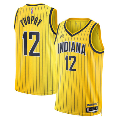 Indiana Pacers Jordan Brand Replica Statement Edition Swingman Jersey - Gold - Johnny Furphy -