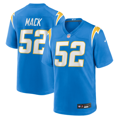 Los Angeles Chargers Khalil Mack Nike Powder Blue Game Jersey